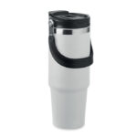 Doppelwandiger Becher 850 ml Weiß, Rückansicht