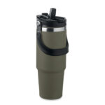 Doppelwandiger Becher 850 ml Gruen als Werbeartikel mit Logodruck