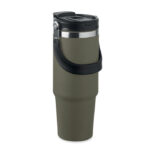 Doppelwandiger Becher 850 ml Gruen, Seitenansicht