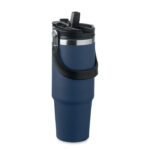 Doppelwandiger Becher 850 ml Blau als Werbeartikel mit Logodruck