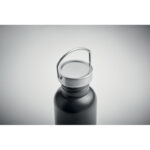 Einwandige Trinkflasche 500 ml Schwarz, Detailaufnahme des Materials