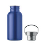 Einwandige Trinkflasche 500 ml Blau, Seitenansicht