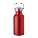Einwandige Trinkflasche 500 ml Rot als Werbeartikel mit Logodruck