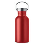 Einwandige Trinkflasche 500 ml Rot, Rückansicht