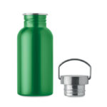 Einwandige Trinkflasche 500 ml Gruen, Seitenansicht