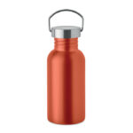 Einwandige Trinkflasche 500 ml Orange als Werbeartikel mit Logodruck