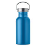 Einwandige Trinkflasche 500 ml Blau, Rückansicht
