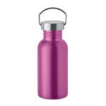 Einwandige Trinkflasche 500 ml Rosa als Werbeartikel mit Logodruck