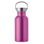 Einwandige Trinkflasche 500 ml Rosa, Rückansicht
