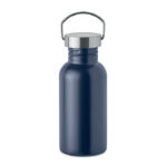 Einwandige Trinkflasche 500 ml Blau als Werbeartikel mit Logodruck