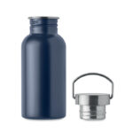 Einwandige Trinkflasche 500 ml Blau, Seitenansicht