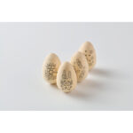 Malset Holz-Ostereier, Detailaufnahme des Materials