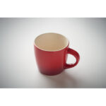 Keramikbecher 300 ml Rot, Detailaufnahme des Materials