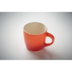 Keramikbecher 300 ml Orange, Detailaufnahme des Materials