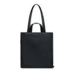 Einkaufstasche Polycotton Schwarz, Seitenansicht