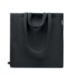 Einkaufstasche Polycotton Schwarz von oben