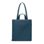 Einkaufstasche Polycotton Blau, Rückansicht