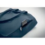 Einkaufstasche Polycotton Blau, Detailaufnahme des Materials