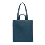 Einkaufstasche Polycotton Blau, Seitenansicht