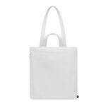 Einkaufstasche Polycotton Weiß, Seitenansicht