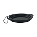 Faltbarer Napf 350 ml Schwarz von oben