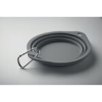 Faltbarer Napf 350 ml Grau, Detailaufnahme des Materials