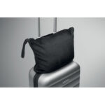 Reisedecke Flanell 220g/m² Schwarz, Detailaufnahme des Materials