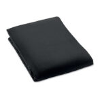 Reisedecke Flanell 220g/m² Schwarz von oben