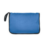 Reisedecke Flanell 220g/m² Blau, geöffnet dargestellt