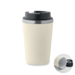 Doppelwandiger Becher 350 ml Braun als Werbeartikel mit Logodruck