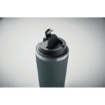 Doppelwandiger Becher 350 ml Blau, Rückansicht