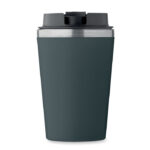 Doppelwandiger Becher 350 ml Blau, geöffnet dargestellt