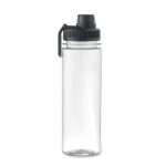 Trinkflasche RPET 750 ml Schwarz, geöffnet dargestellt