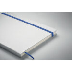 DIN A5 Notizbuch für Gravur Blau, Detailaufnahme des Materials