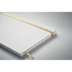 DIN A5 Notizbuch für Gravur Gold, Detailaufnahme des Materials
