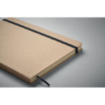 DIN A5 Notizbuch für Gravur Schwarz, Detailaufnahme des Materials