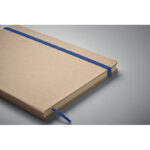 DIN A5 Notizbuch für Gravur Blau, Detailaufnahme des Materials