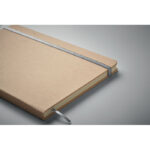 DIN A5 Notizbuch für Gravur Silber, Detailaufnahme des Materials