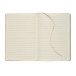 DIN A5 Notizbuch für Gravur Gold von oben