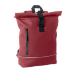 15" Rolltop-Laptop-Rucksack Rot als Werbeartikel mit Logodruck