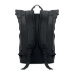 15" Rolltop-Laptop-Rucksack Schwarz von oben
