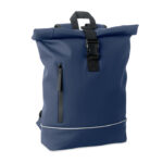 15" Rolltop-Laptop-Rucksack Blau als Werbeartikel mit Logodruck