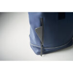 15" Rolltop-Laptop-Rucksack Blau, Detailaufnahme des Materials