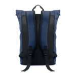 15" Rolltop-Laptop-Rucksack Blau von oben