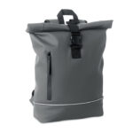 15" Rolltop-Laptop-Rucksack Grau als Werbeartikel mit Logodruck