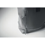 15" Rolltop-Laptop-Rucksack Grau, Detailaufnahme des Materials