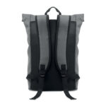 15" Rolltop-Laptop-Rucksack Grau von oben