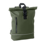 15" Rolltop-Laptop-Rucksack Gruen als Werbeartikel mit Logodruck