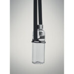 Lanyard mit Getränkehalter Schwarz, Detailaufnahme des Materials