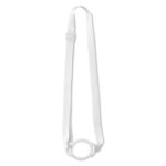 Lanyard mit Getränkehalter Weiß, geöffnet dargestellt
